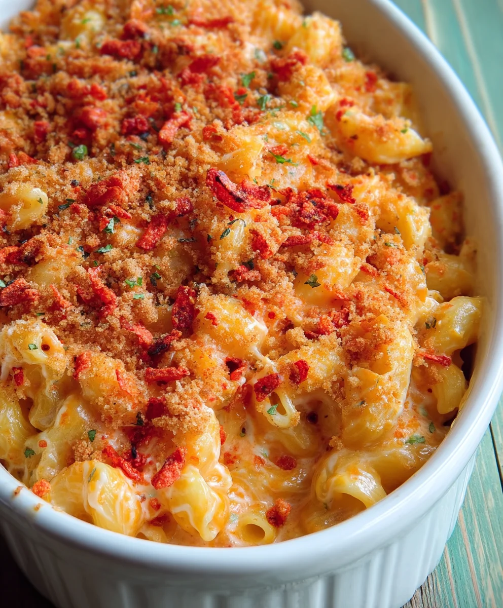 Spicy Hot Cheetos Mac and Cheese Recipe-Easy Comfort Food