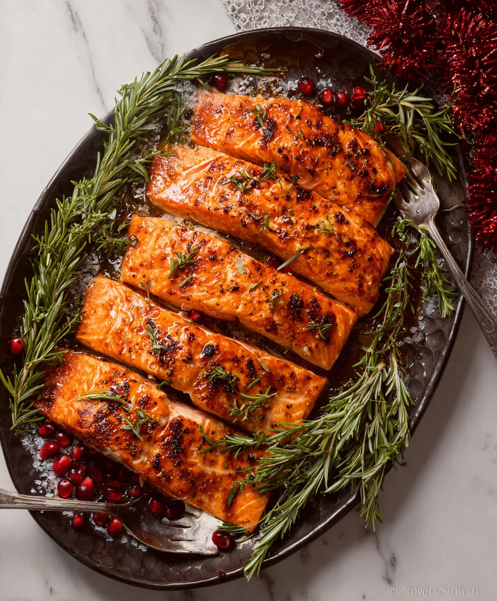 Festive Christmas Salmon-Easy Flavorful Holiday Meal