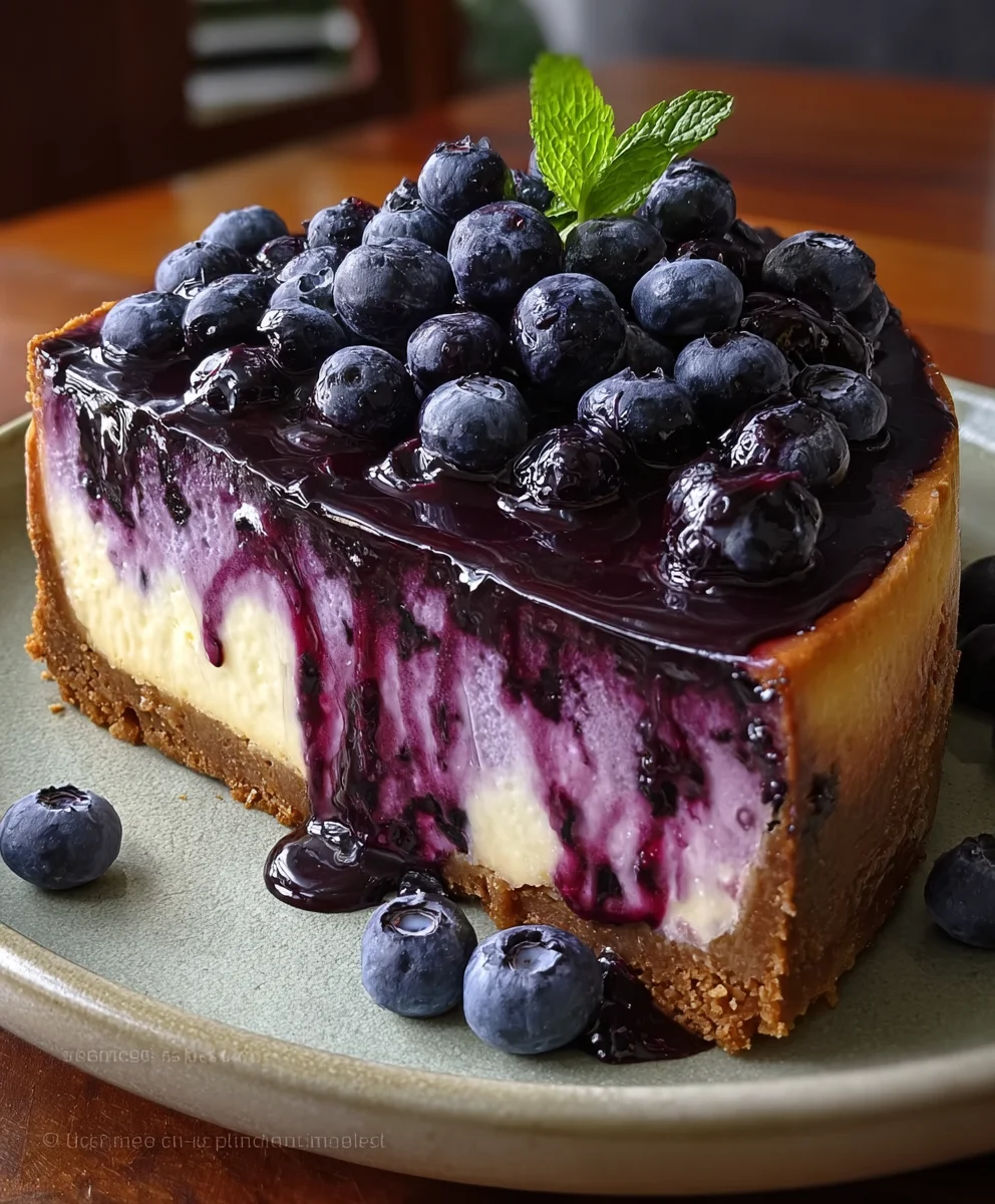 Best Blueberry Cheesecake Recipe-Easy & Delicious