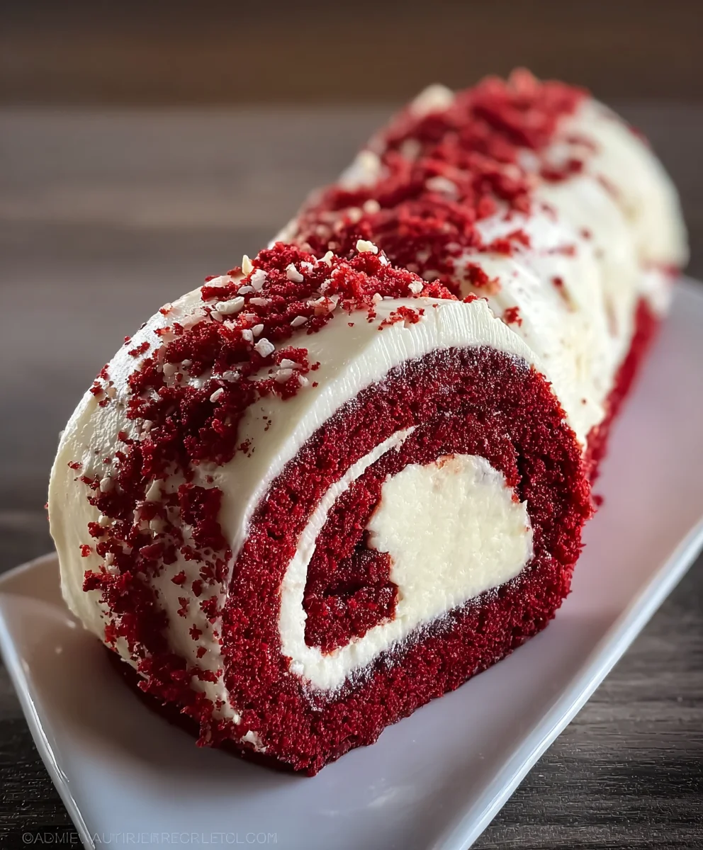 Easy Red Velvet Roll Cake Recipe-Decadent Treat