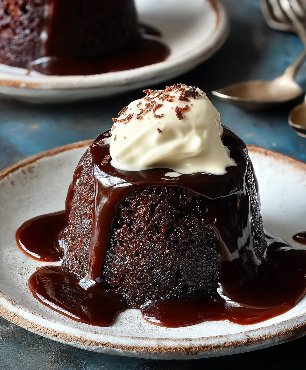 Decadent Chocolate Sticky Toffee Pudding for Two
