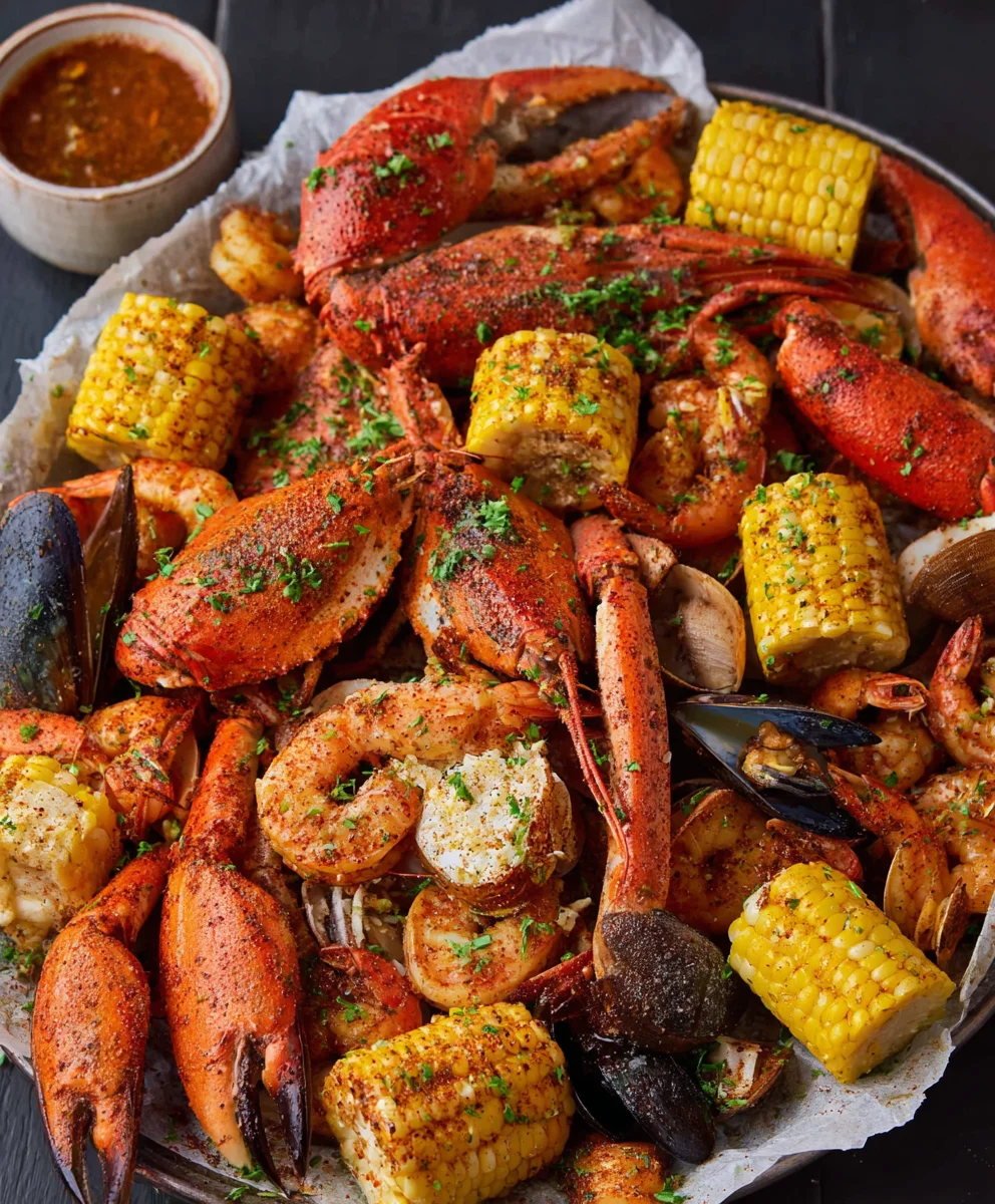 Spicy Cajun Seafood Boil - Homemade Garlic Butter Shrimp