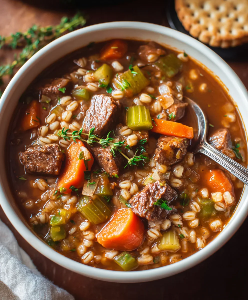 Hearty Beef Barley Soup Recipe-Easy Comfort Food