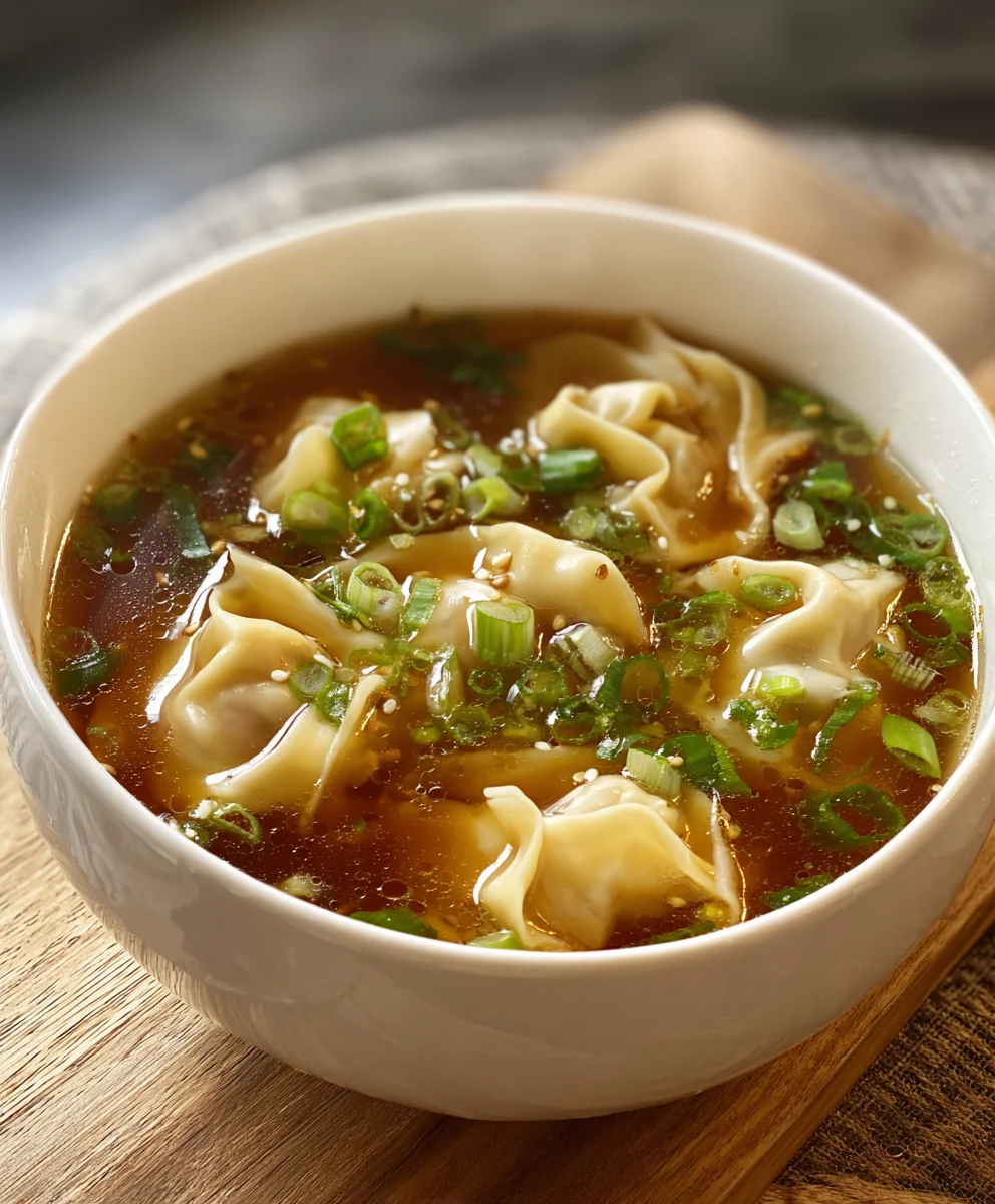 Easy Wonton Soup - Quick & Delicious Beef Recipe