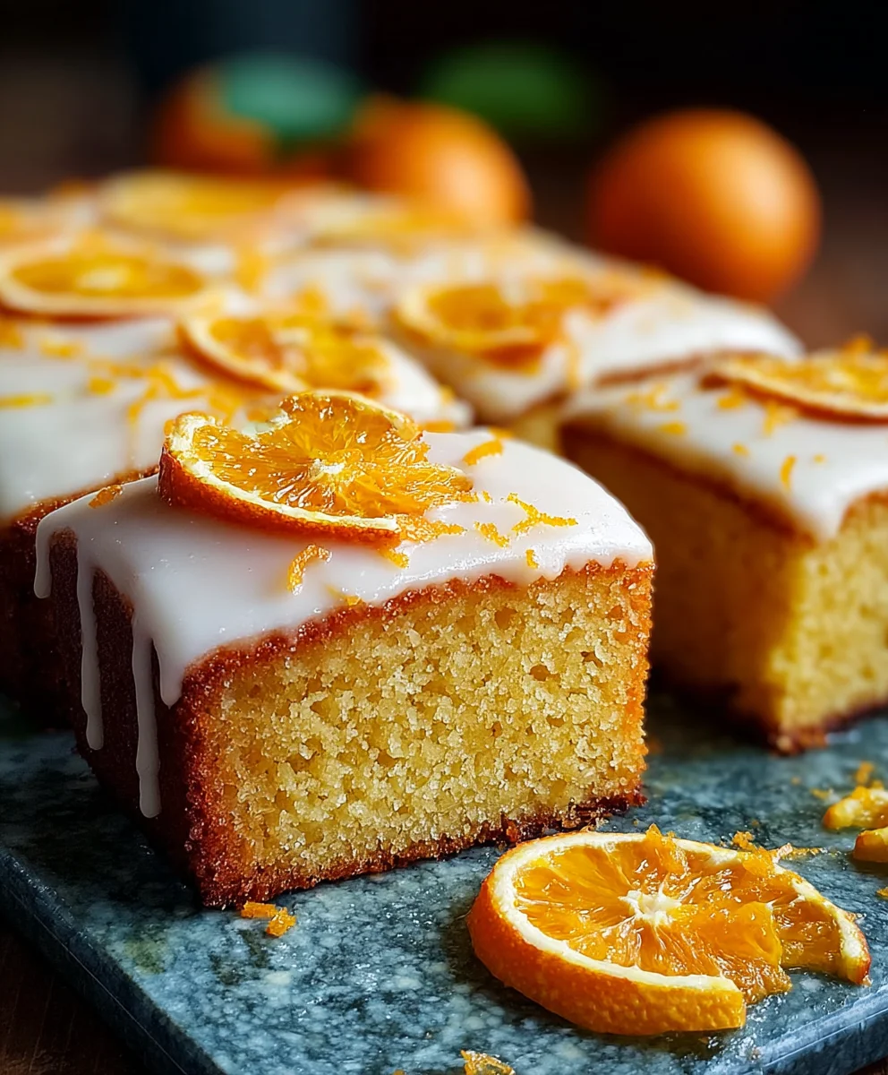 Orange Drizzle Traybake Cake - Easy & Delicious Recipe