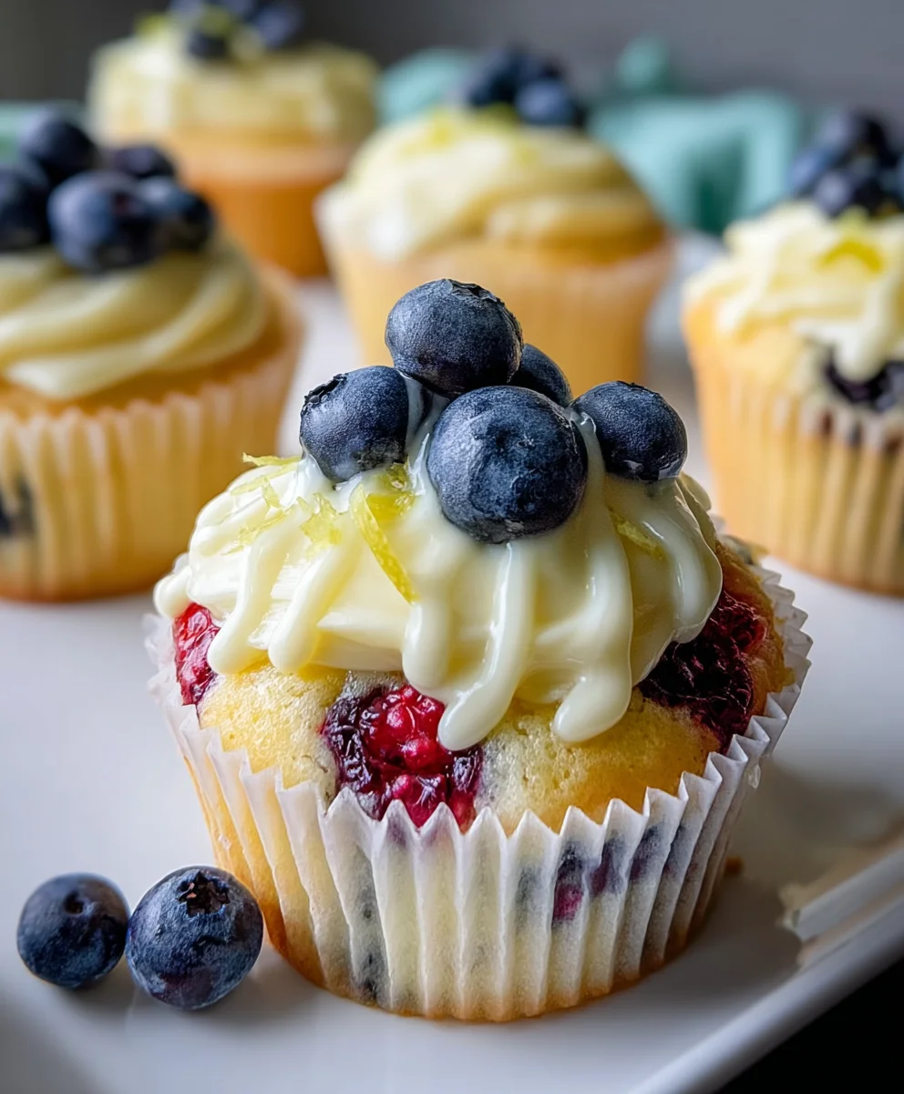 Summer Lemon Berry Cupcakes-Zesty & Delicious Treats