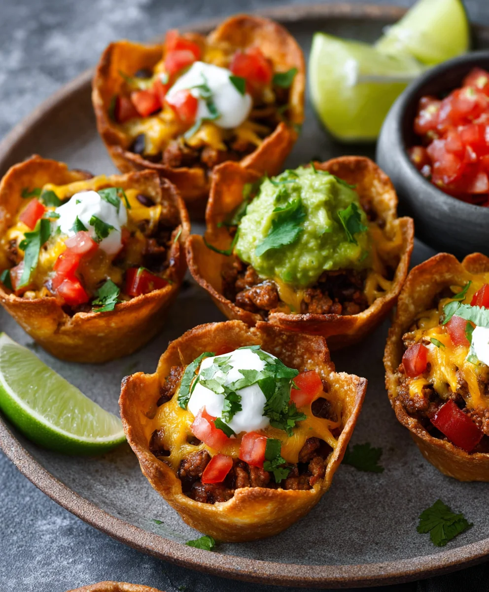 Easy Beef Taco Cups - Quick & Delicious Weeknight Meal