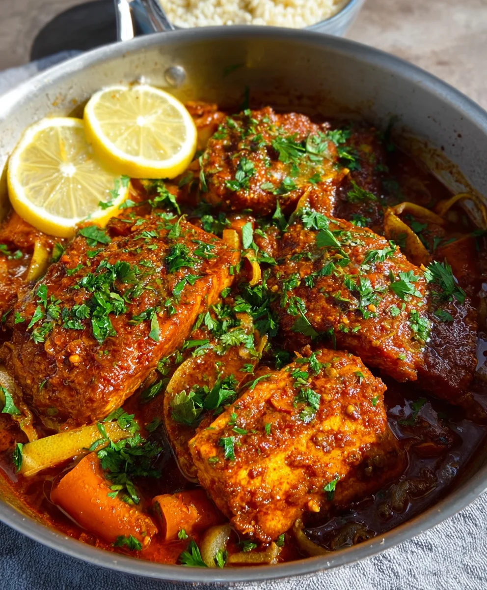 Spicy Moroccan Fish Recipe-Rich Sauce