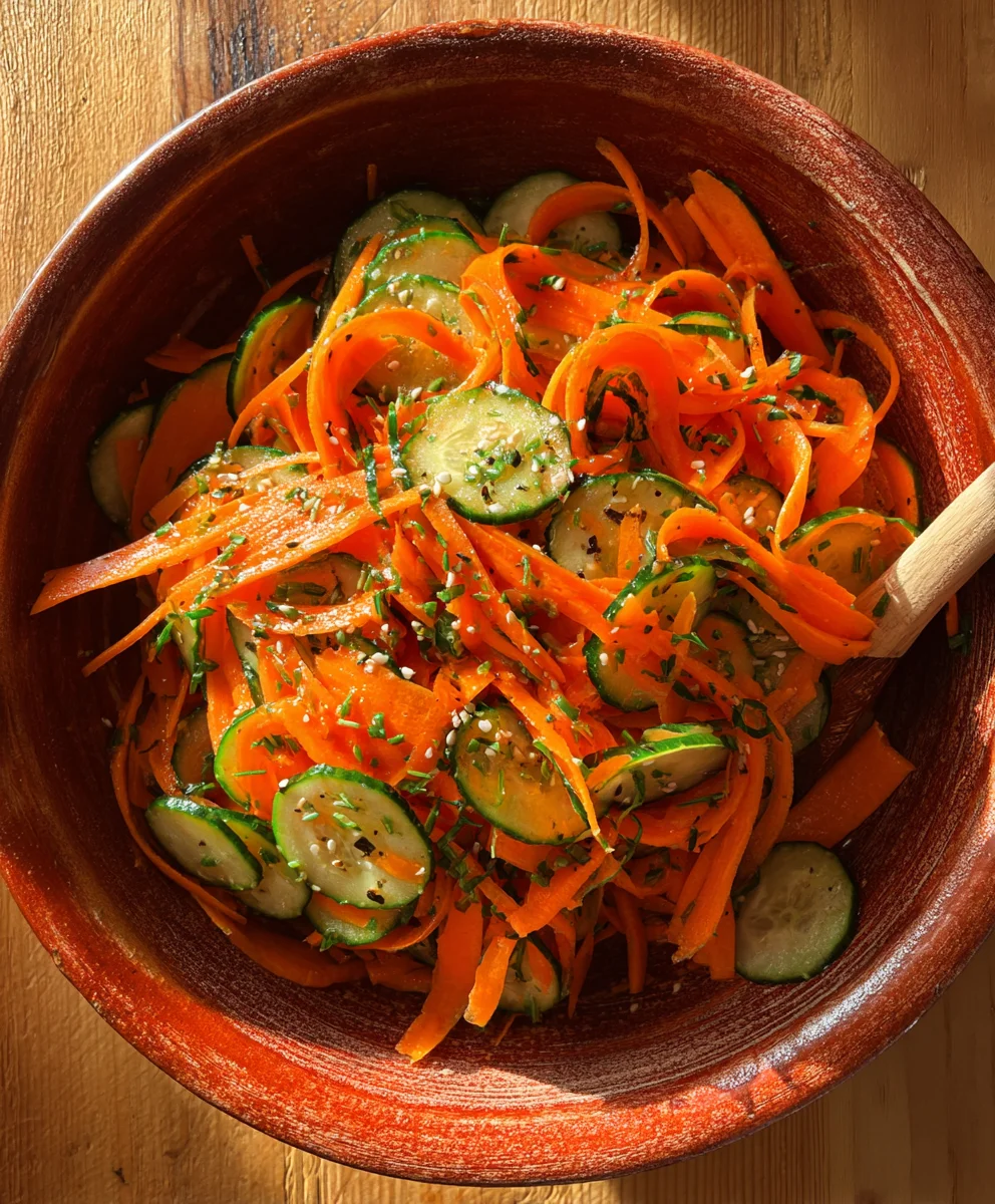 Cucumber Carrot Salad - Fresh & Easy Recipe