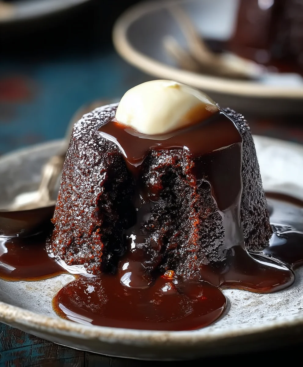 Decadent Chocolate Sticky Toffee Pudding for Two