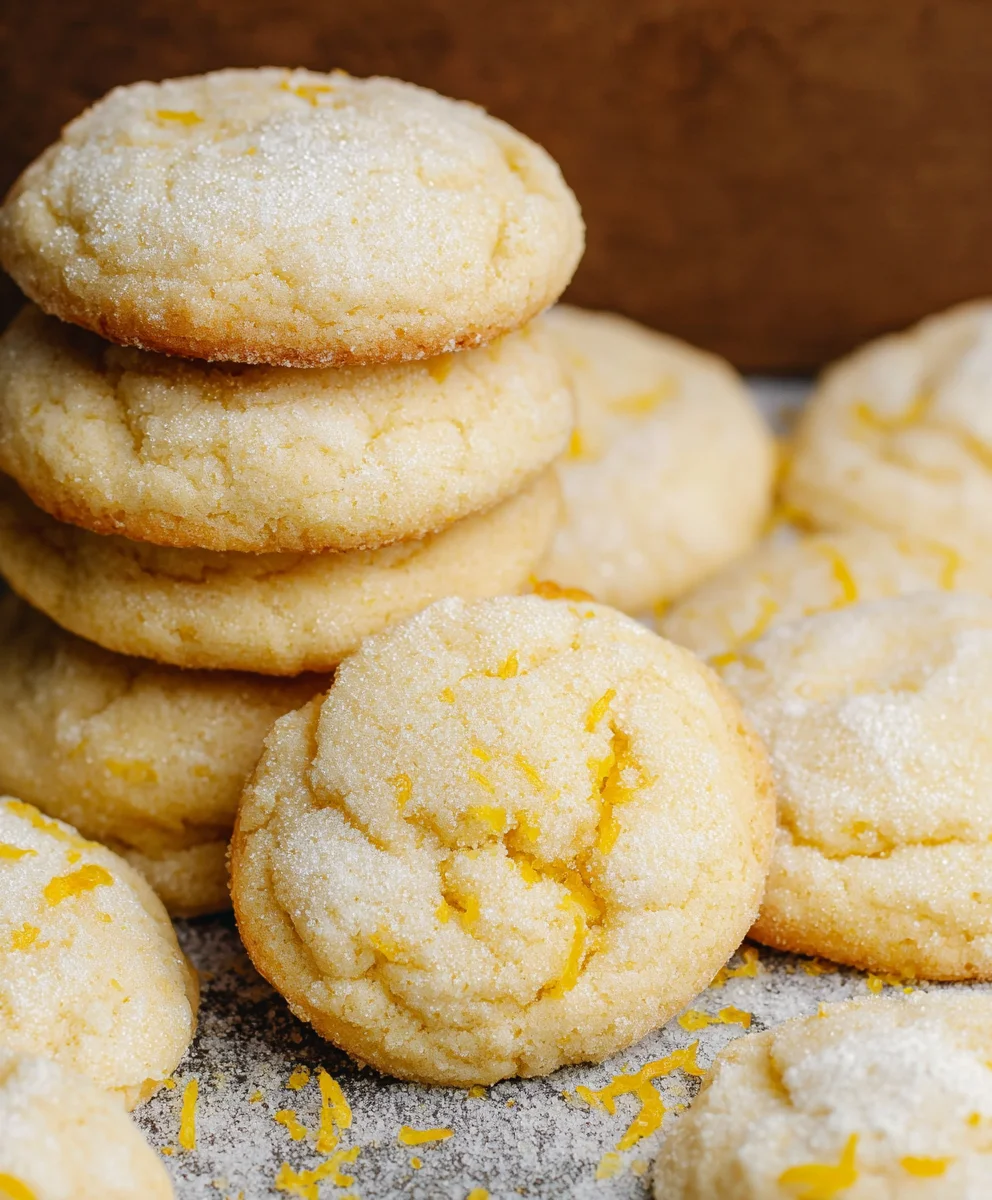 Soft Chewy Lemon Cookies-Perfectly Zesty Treats