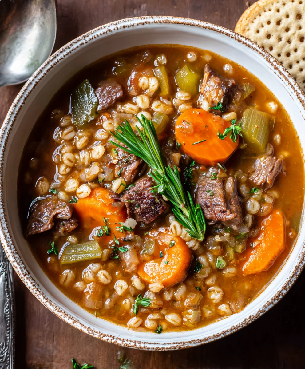 Hearty Beef Barley Soup Recipe-Easy Comfort Food