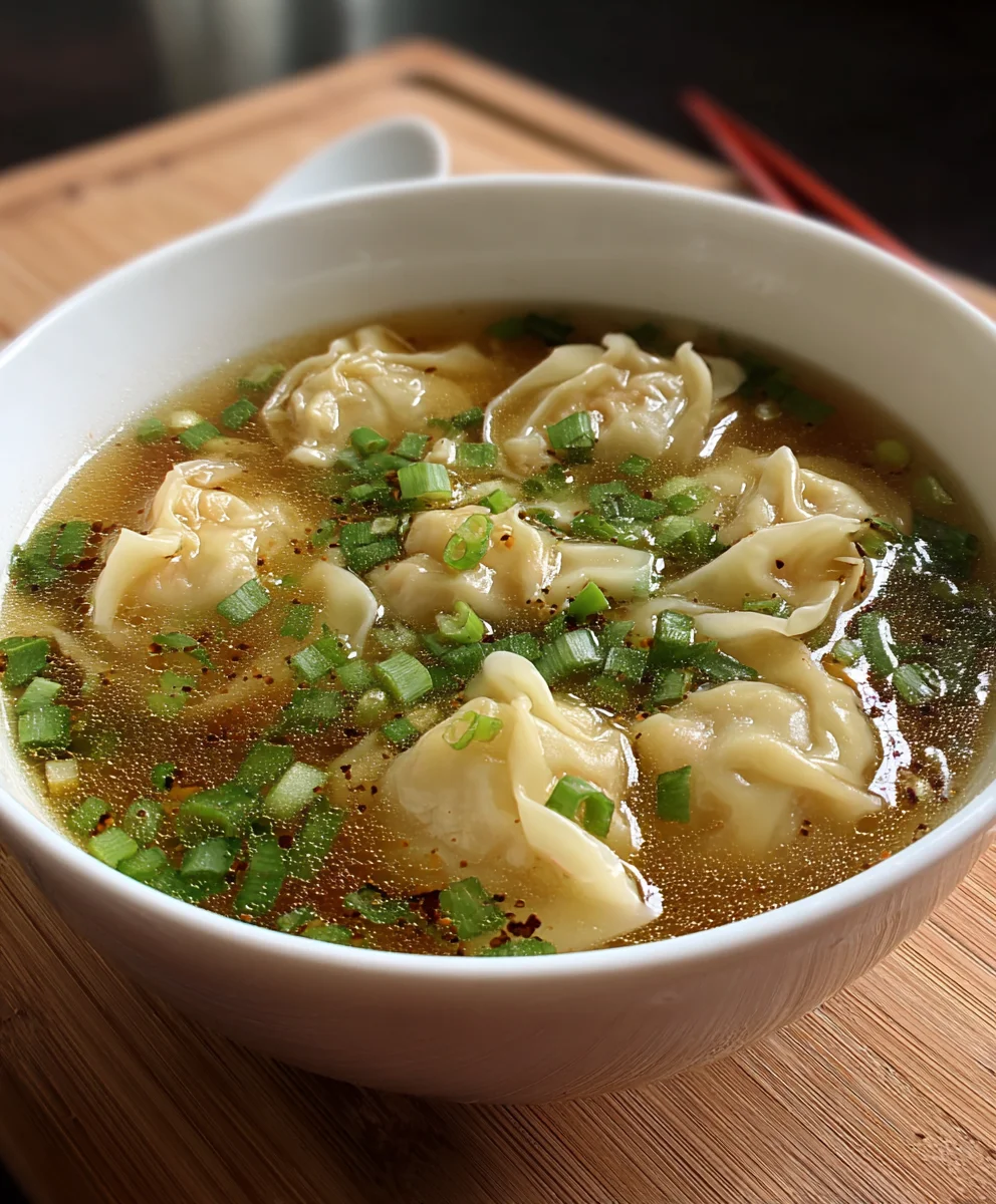 Easy Wonton Soup - Quick & Delicious Beef Recipe