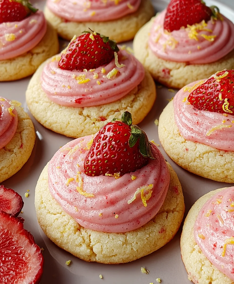 Strawberry Lemonade Cookies-Sweet Summer Treat