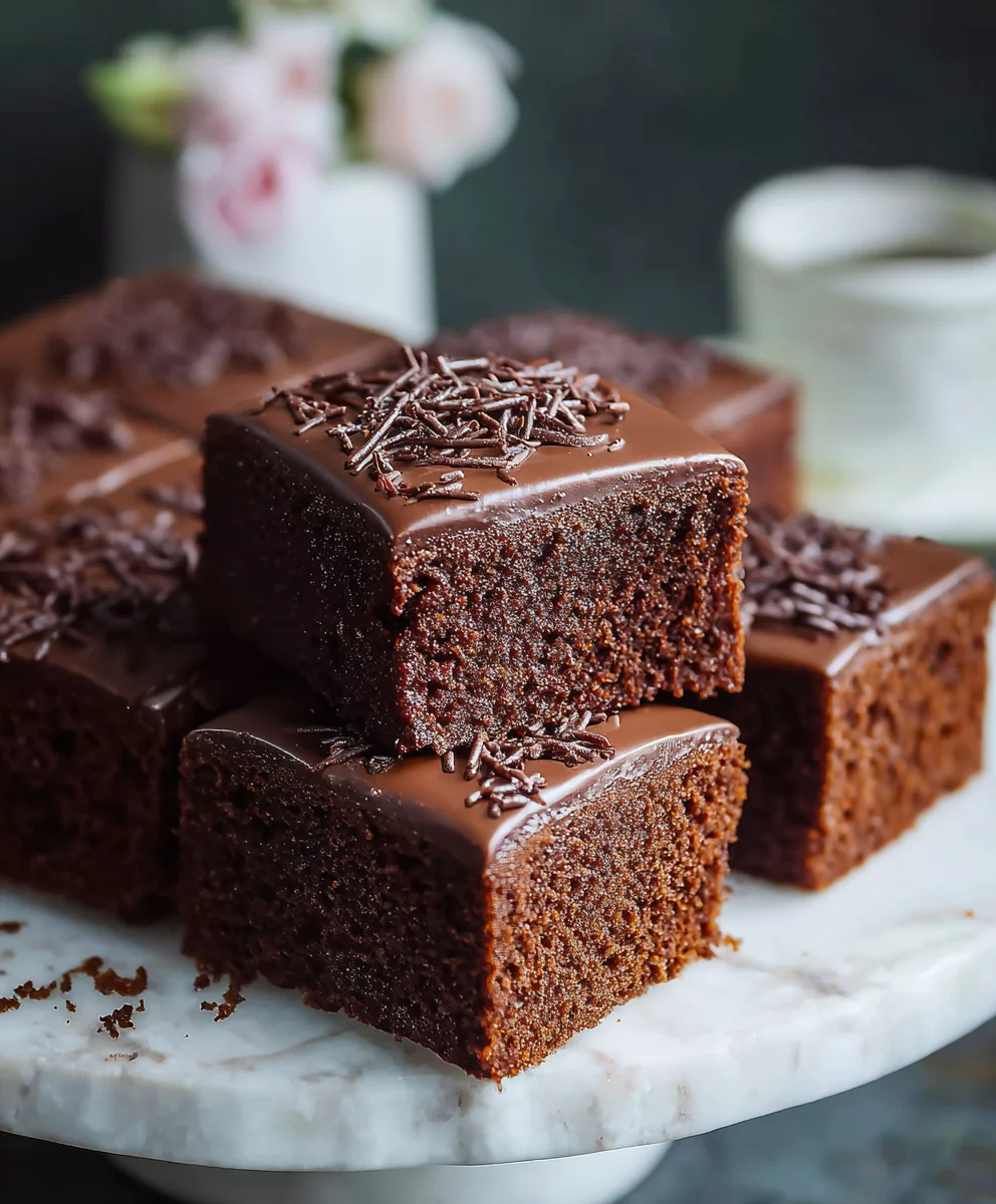 Old School Chocolate Traybake Cake-Easy & Delicious