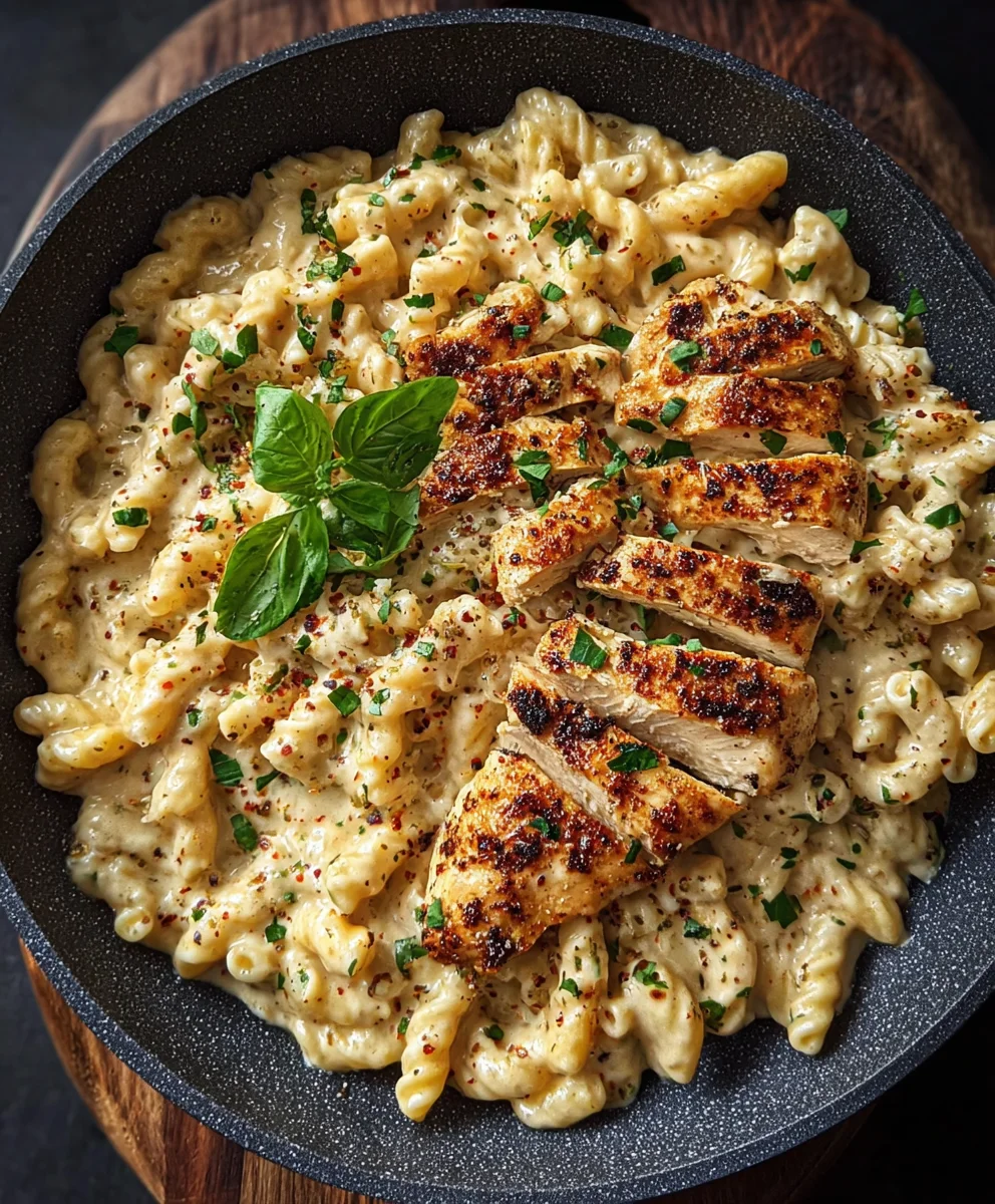 Creamy Garlic Parmesan Chicken Pasta Recipe