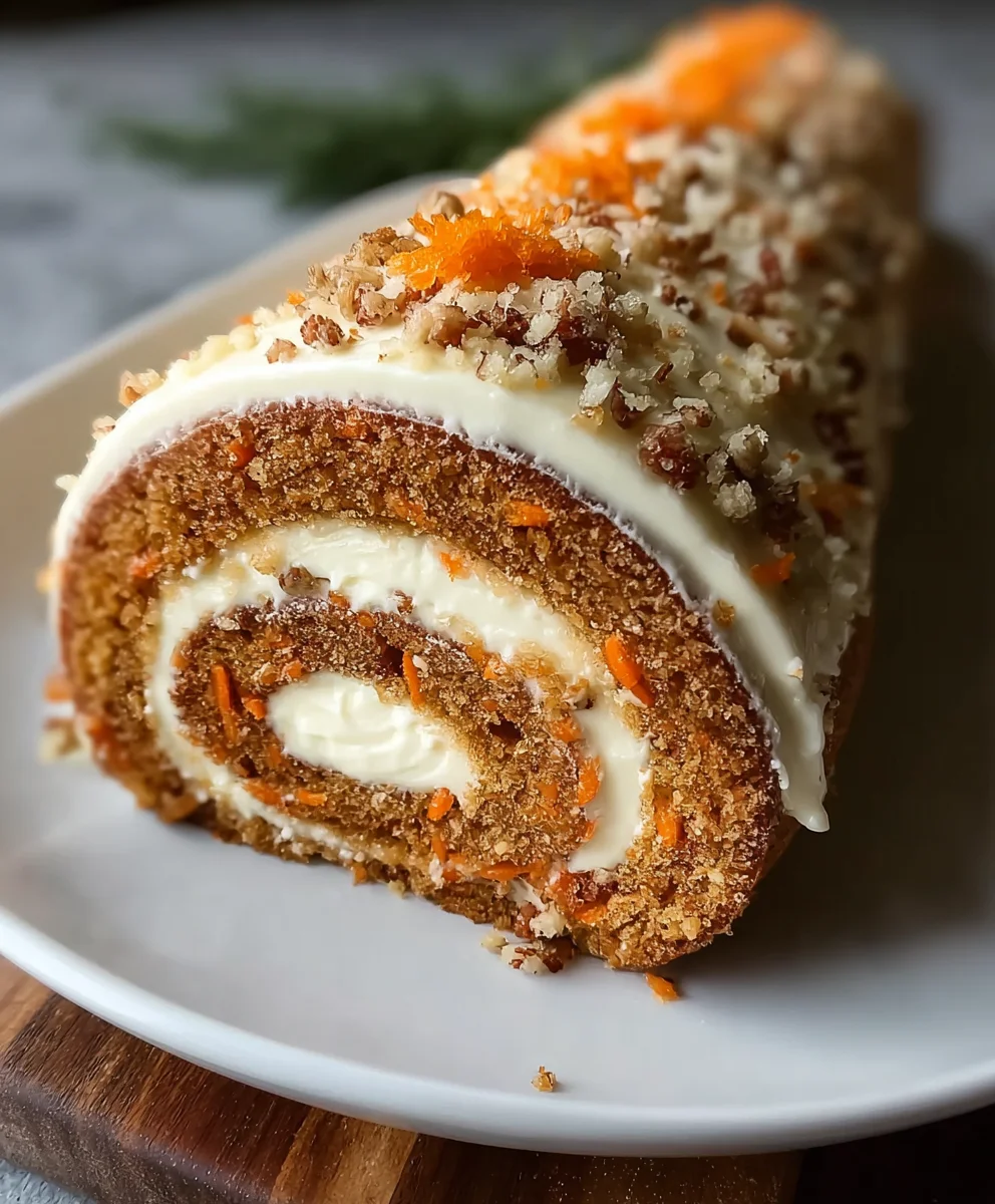 Delicious Carrot Cake Roll Recipe - Easy Dessert Delight
