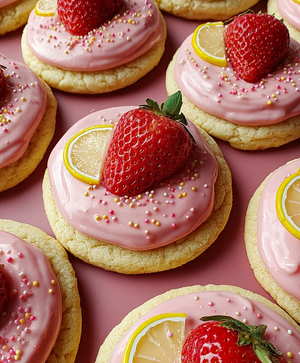 Strawberry Lemonade Cookies-Sweet Summer Treat