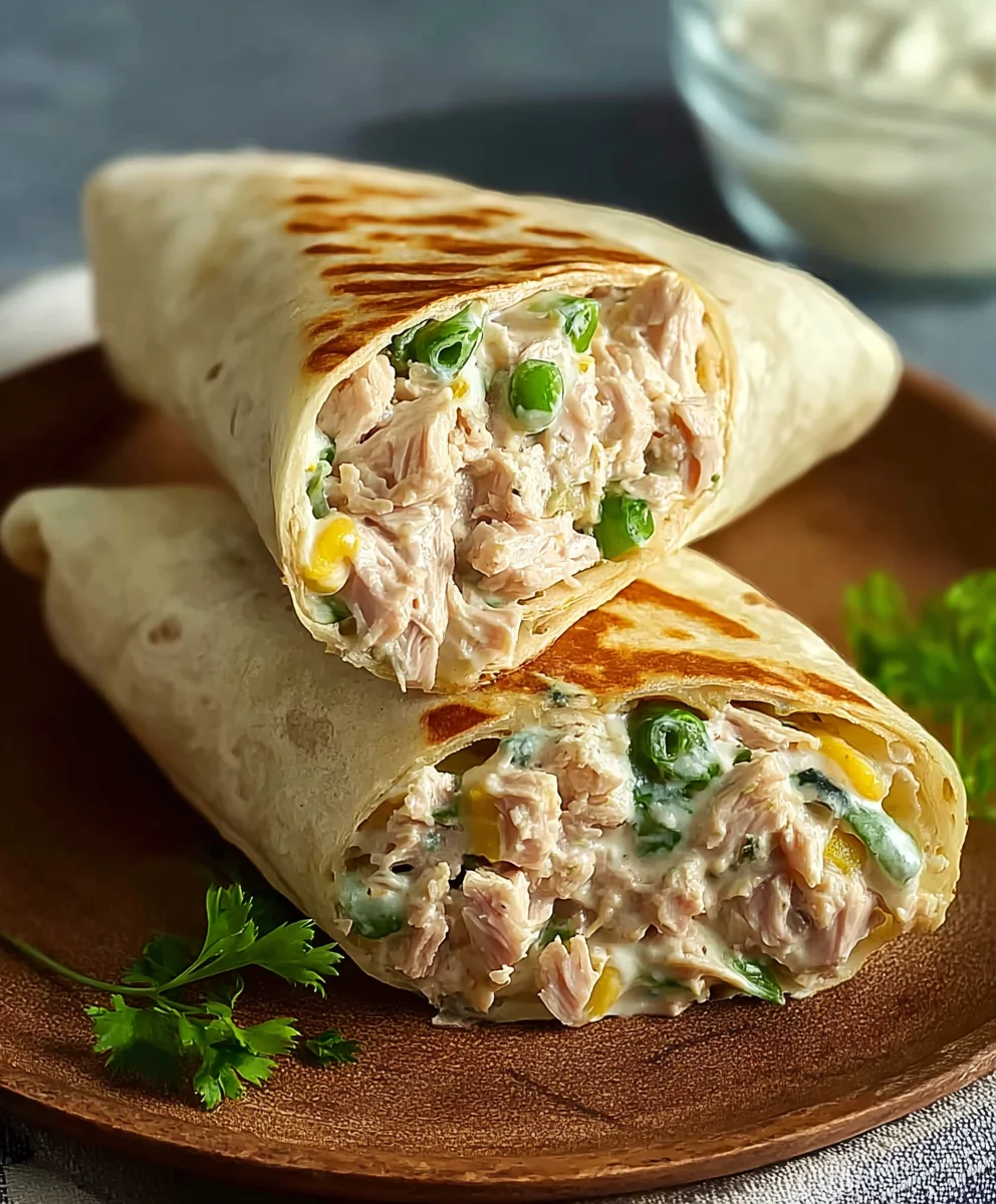 Quick Tuna Melt Wrap Easy Lunch Recipe