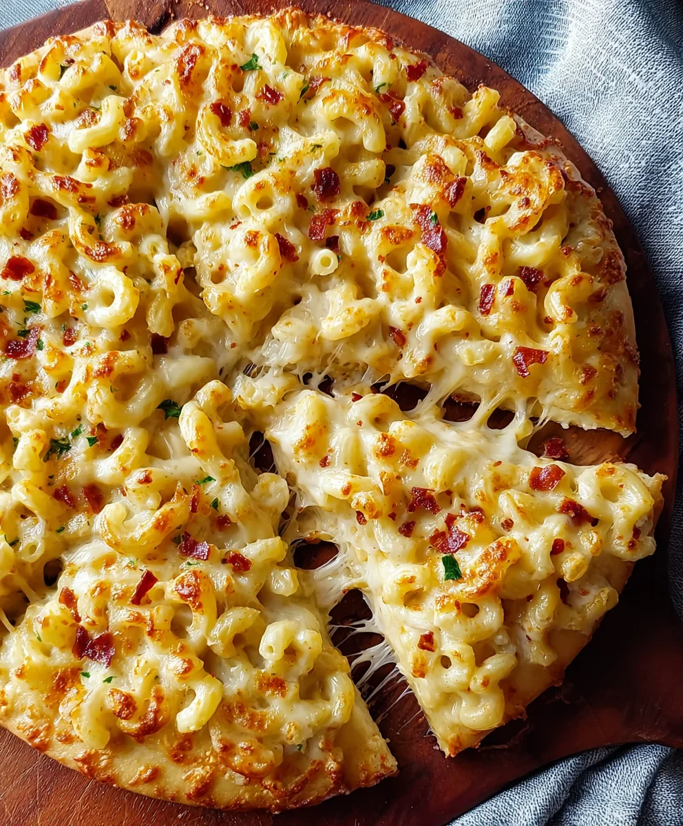 Ultimate Mac & Cheese Pizza Recipe-Creamy Gooey Comfort