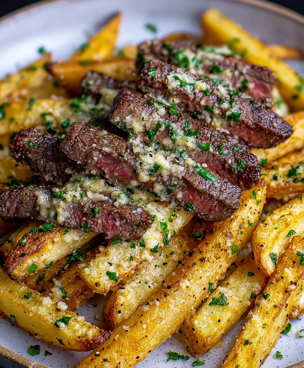 Garlic Parmesan Beef Fries-Flavorful & Easy Recipe