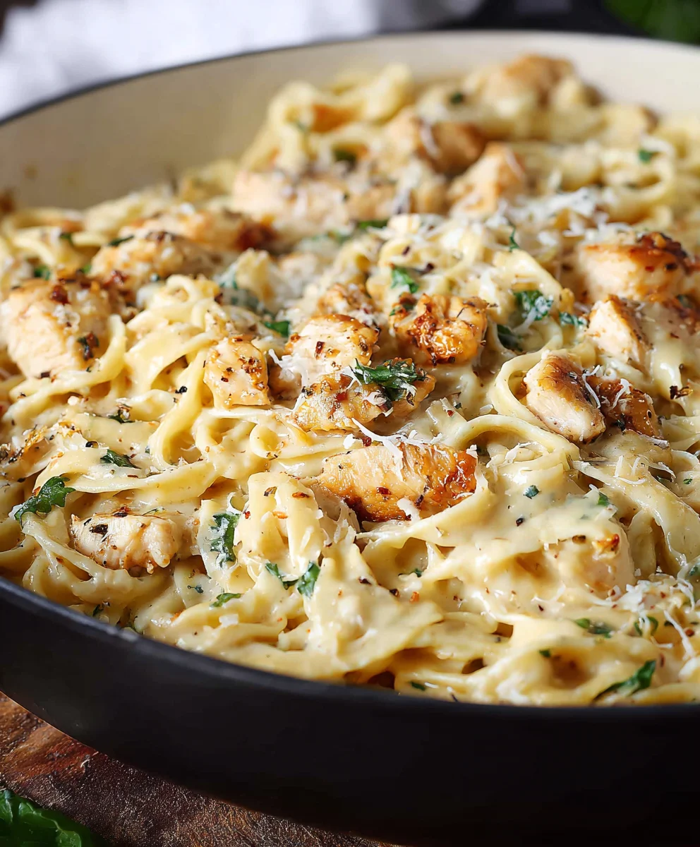 Easy Chicken Garlic Parmesan Pasta Recipe