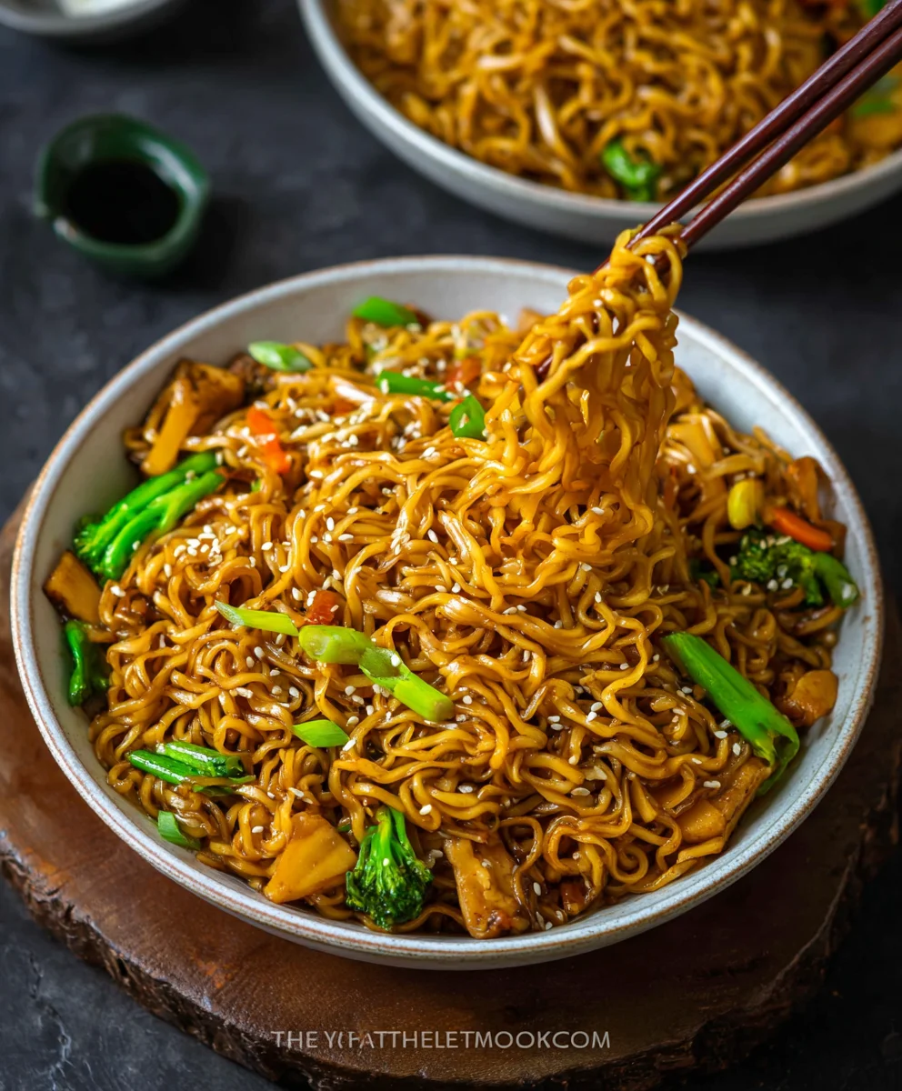 Easy Saucy Ramen Noodles-Quick Weeknight Meal