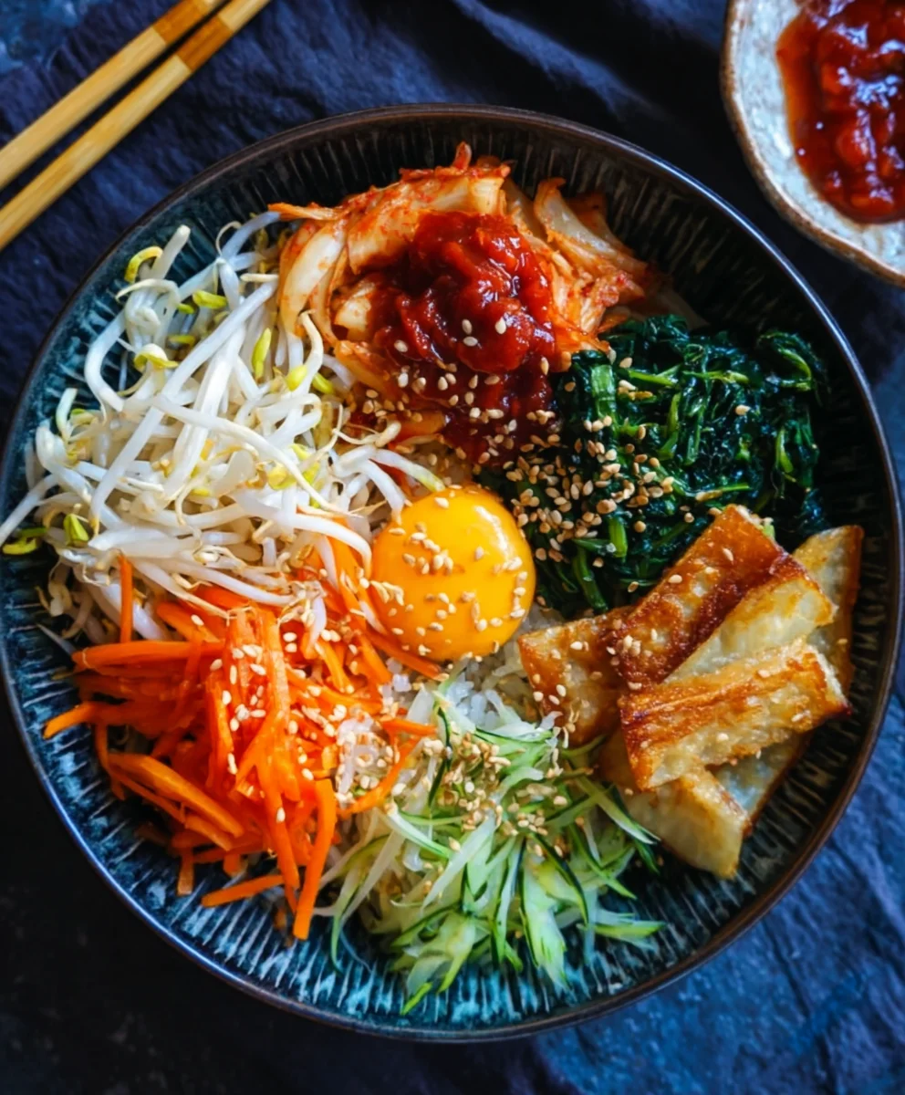 Easy Vegan Bibimbap Recipe- Healthy & Delicious Bowl