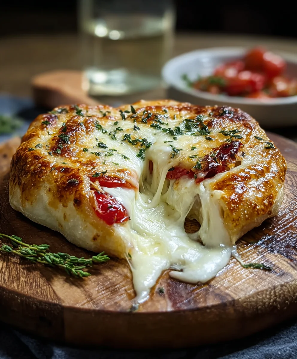 Gooey Stuffed Brie Cheese Pizza Recipe-Easy & Delicious