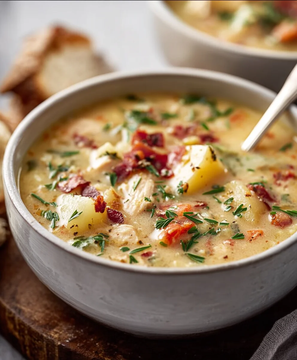 Hearty Chicken Potato Soup - Comforting Meal