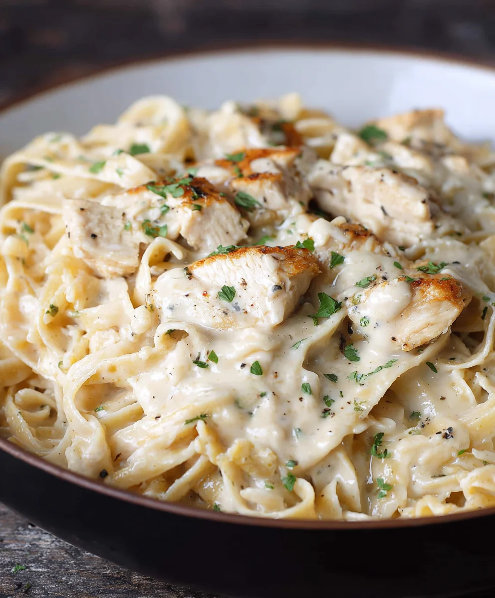 Easy Chicken Garlic Parmesan Pasta Recipe