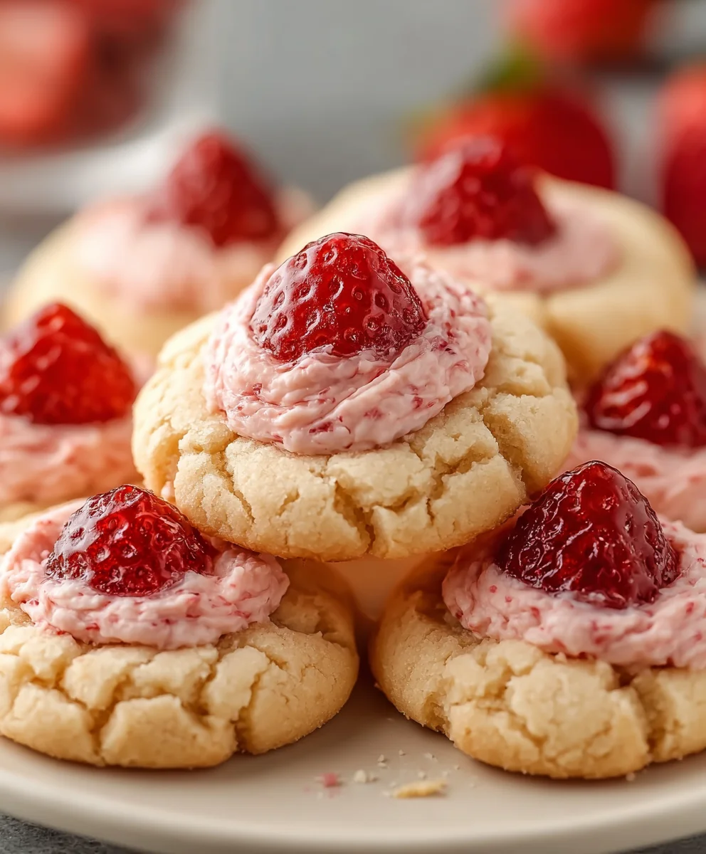 Strawberry Kiss Cookies-Easy & Delicious Recipe