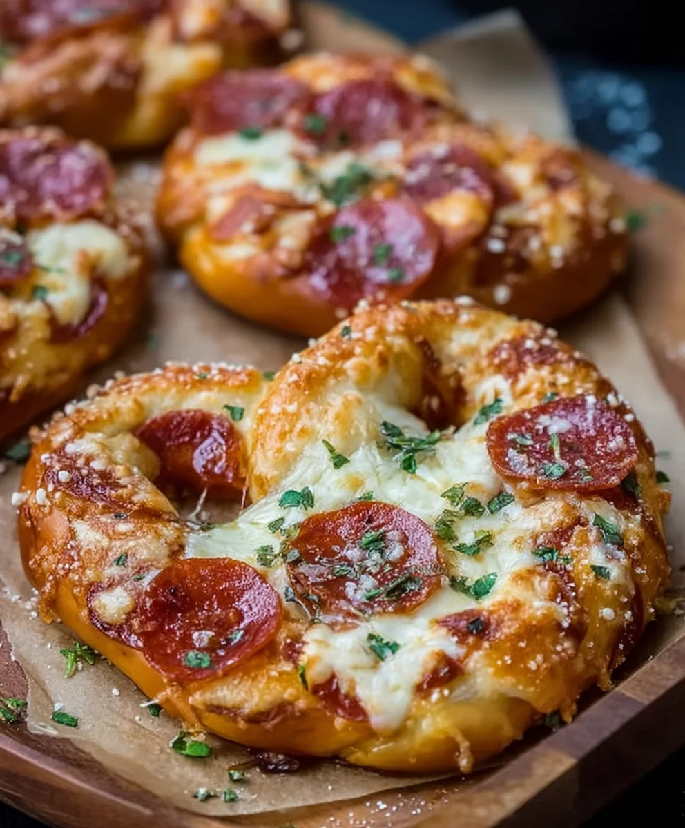 Garlic Butter Beef Beef Pepperoni Pizza Pretzels