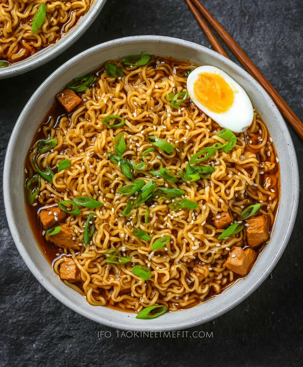 Easy Saucy Ramen Noodles-Quick Weeknight Meal