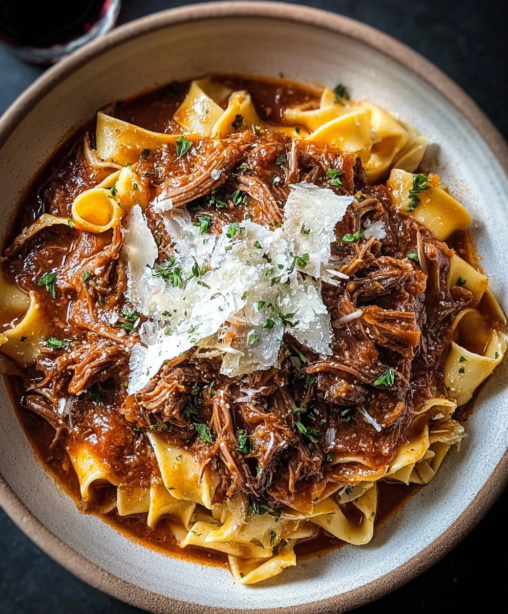 Easy Slow Cooker Beef Ragu - Comfort Food