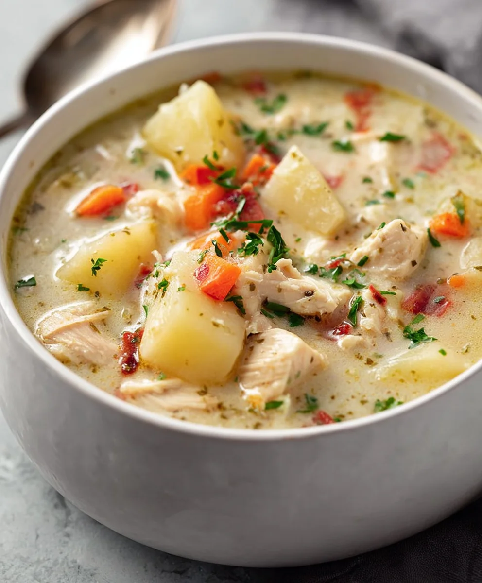 Hearty Chicken Potato Soup - Comforting Meal