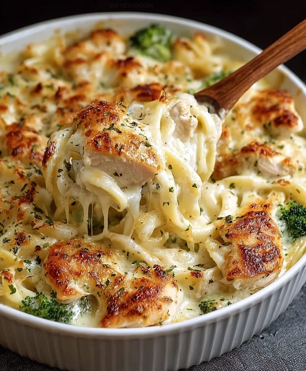 Easy Baked Chicken Alfredo Recipe - Creamy Comfort Food