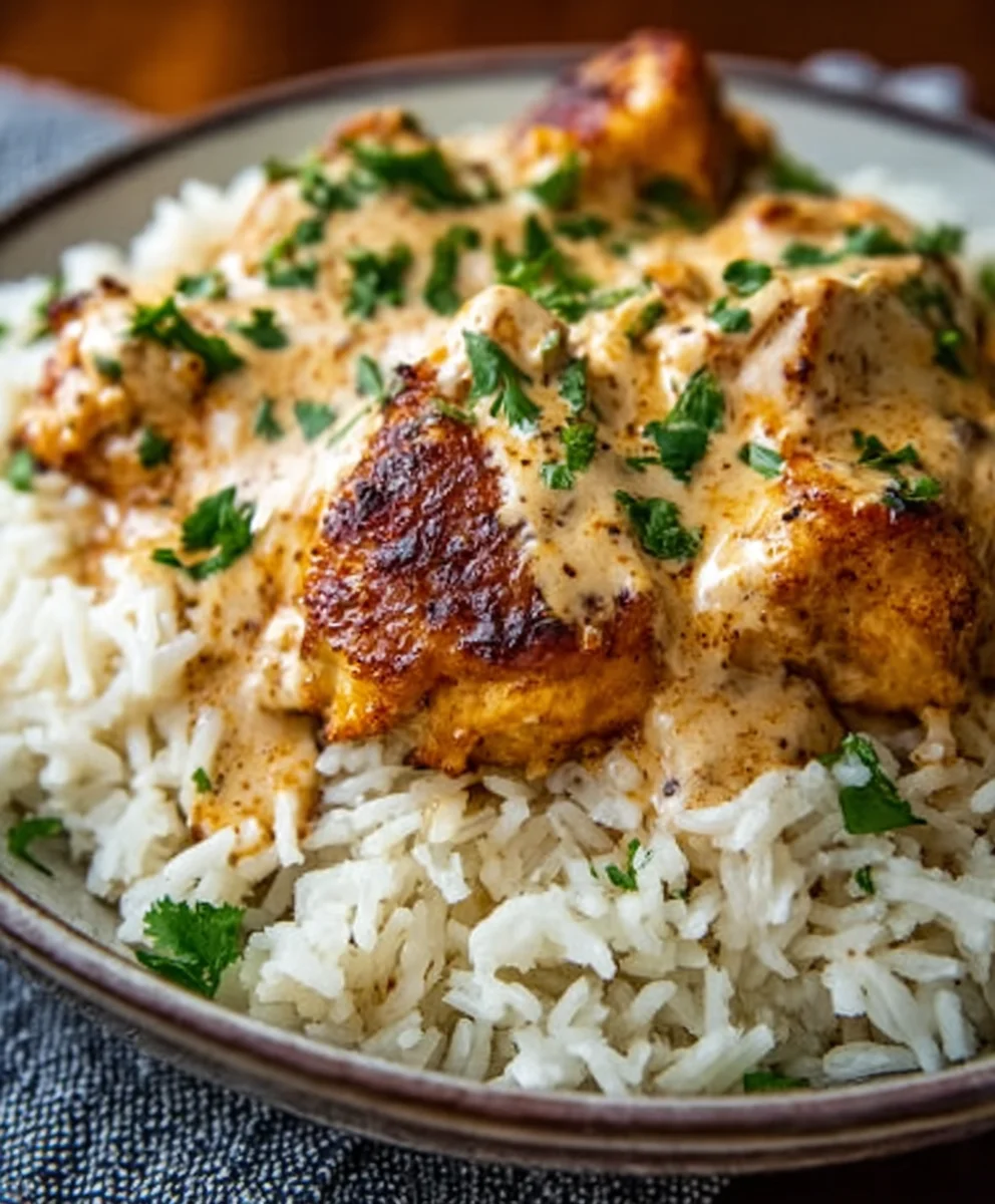 Best Smothered Chicken and Rice-Easy Comfort Food