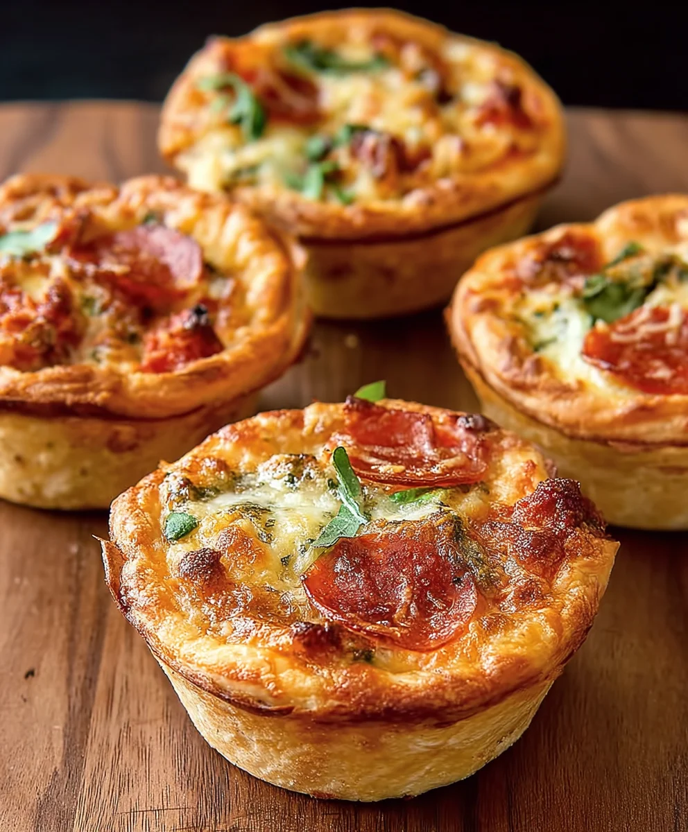 Mini Pizza Pot Pies - Easy Delicious Family Favorite