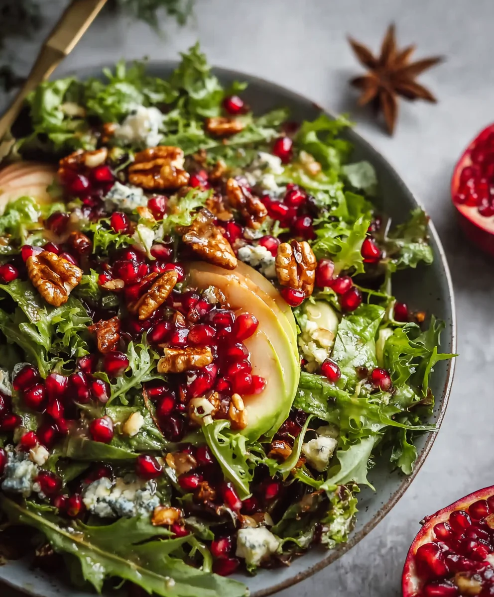 Pomegranate Christmas Salad Honey Mustard Dressing Alrightwithme