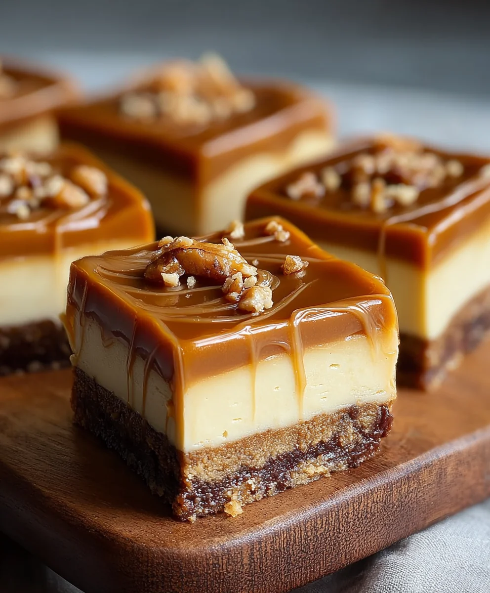 Dulce de Leche Cheesecake Bars-Creamy Sweet Delight