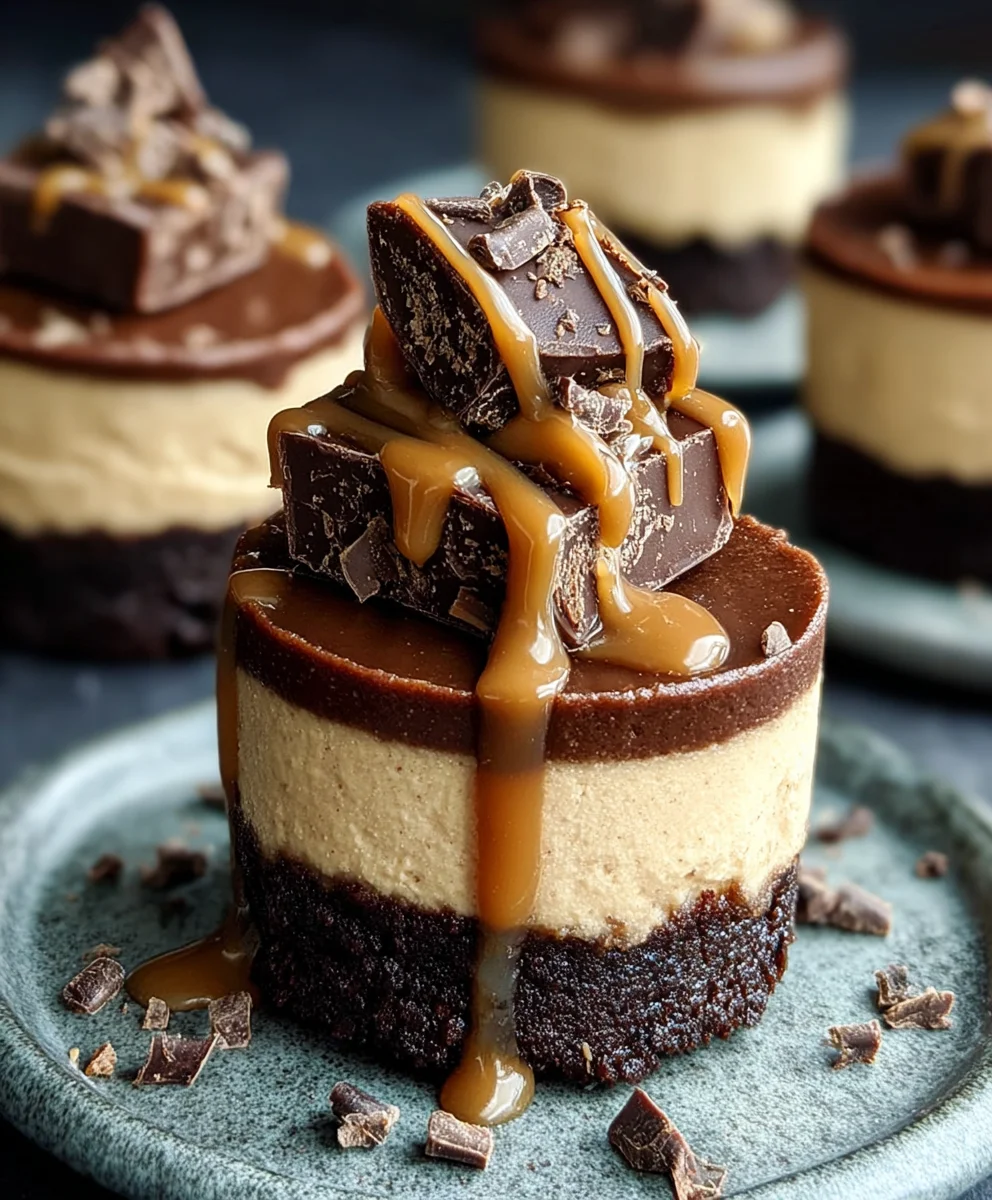 Raw Caramel Brownie Cheesecake-No Bake Treat