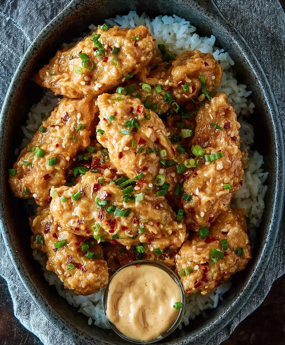 Spicy Bang Bang Chicken Recipe- Easy & Delicious