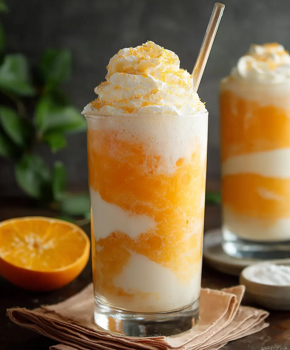 Creamsicle Dirty Soda- Creamy Orange Soda Drink