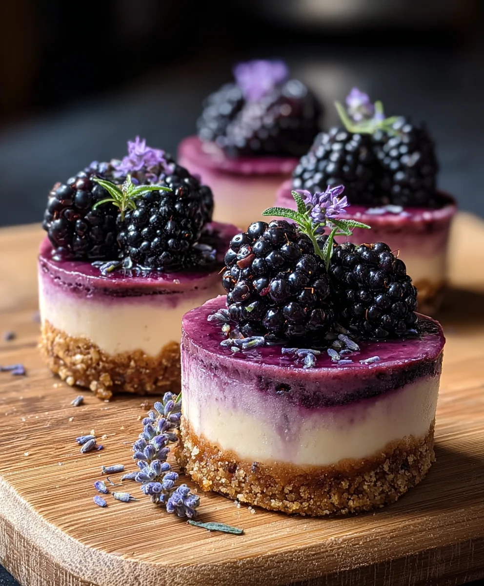 Luscious Blackberry Lavender Cheesecake Recipe
