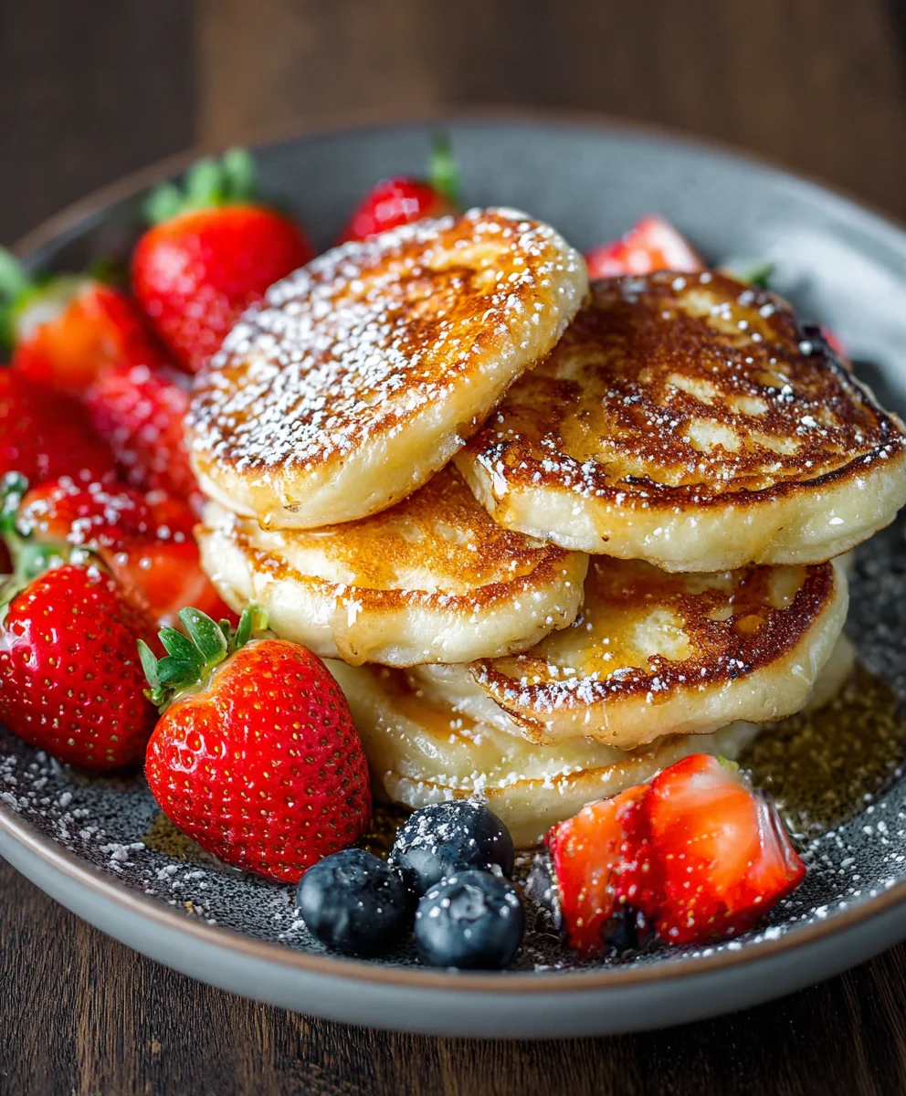 Fluffy Cottage Cheese Pancakes - Easy Breakfast Recipe
