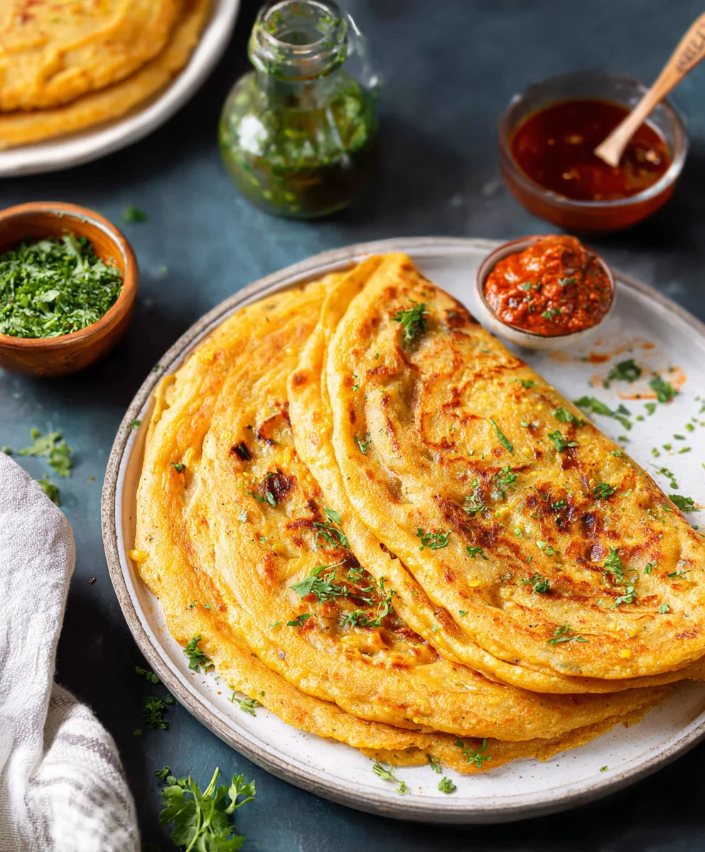 Masoor Dal Chilla - Delicious Red Lentil Pancakes