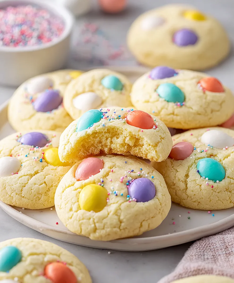 Easy Easter Cake Mix Cookies-Festive & Delicious