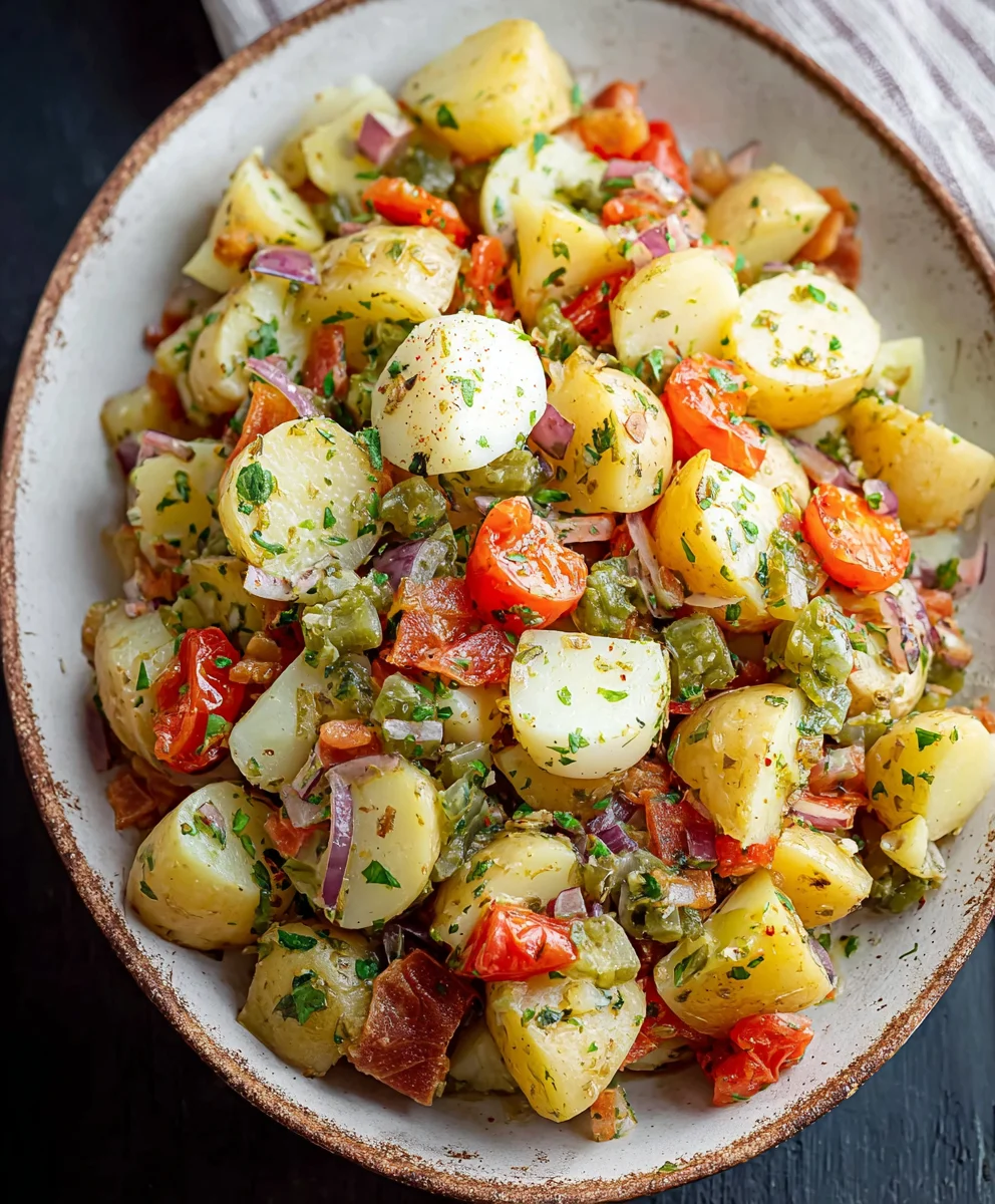Zesty Italian Potato Salad - Easy & Delicious Recipe