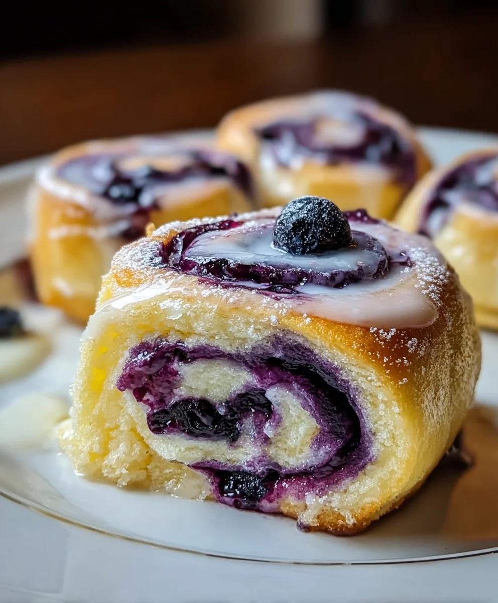 Blueberry Cheesecake Rolls-Easy No-Bake Dessert